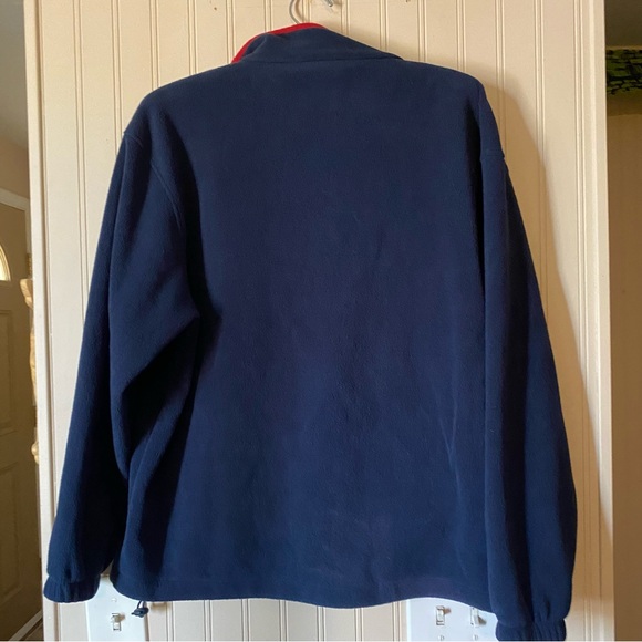 Lanza fleece navy and red San Francisco jacket Medium - Picture 2 of 4